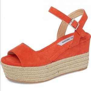 Steve Madden Kianna Coral Suede Espadrille